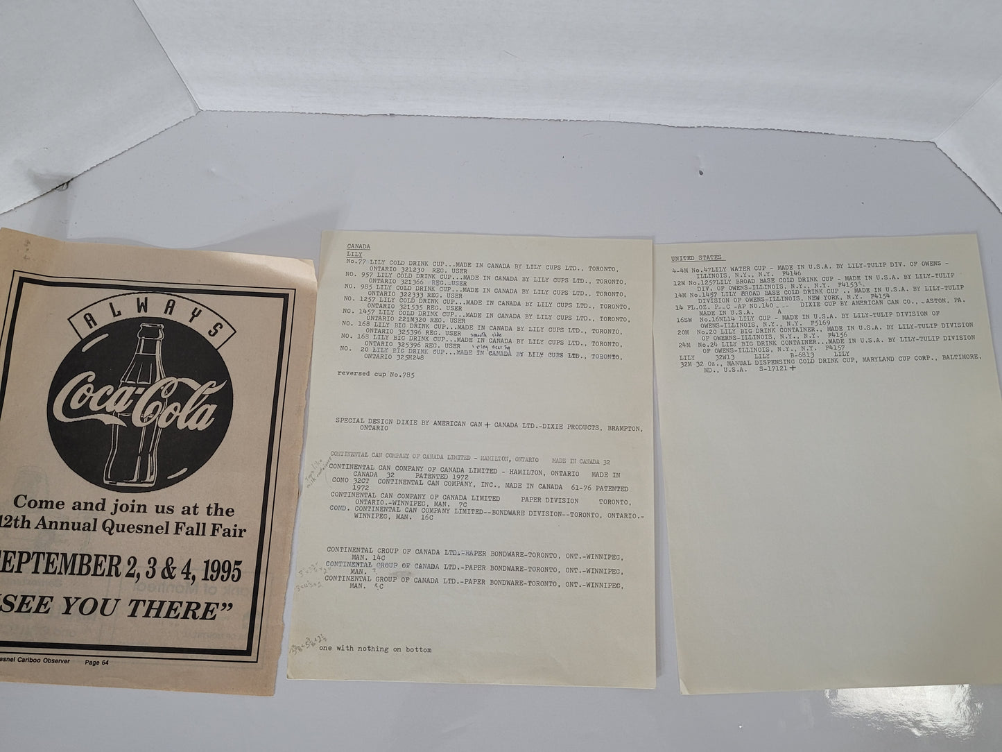 Large Vintage Coca-Cola Canadian Advertising Ephemera Archive – Scrapbooks, Promotions & Collector Papers