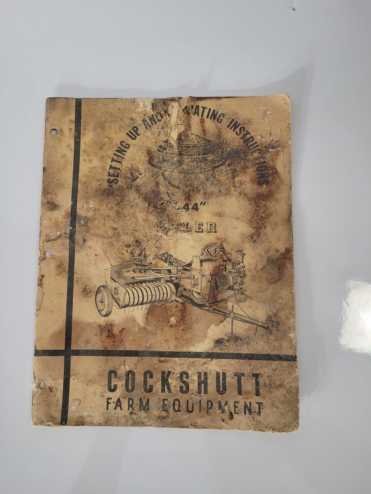 Vintage 1957 Cockshutt 344 Baler Operating Instructions Manual – Illustrated Farm Equipment Guide