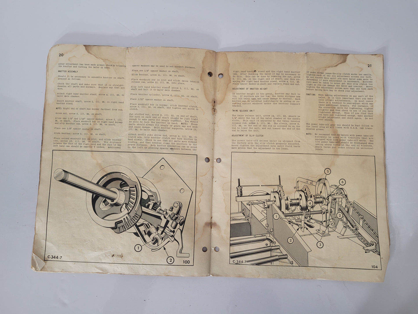 Vintage 1957 Cockshutt 344 Baler Operating Instructions Manual – Illustrated Farm Equipment Guide