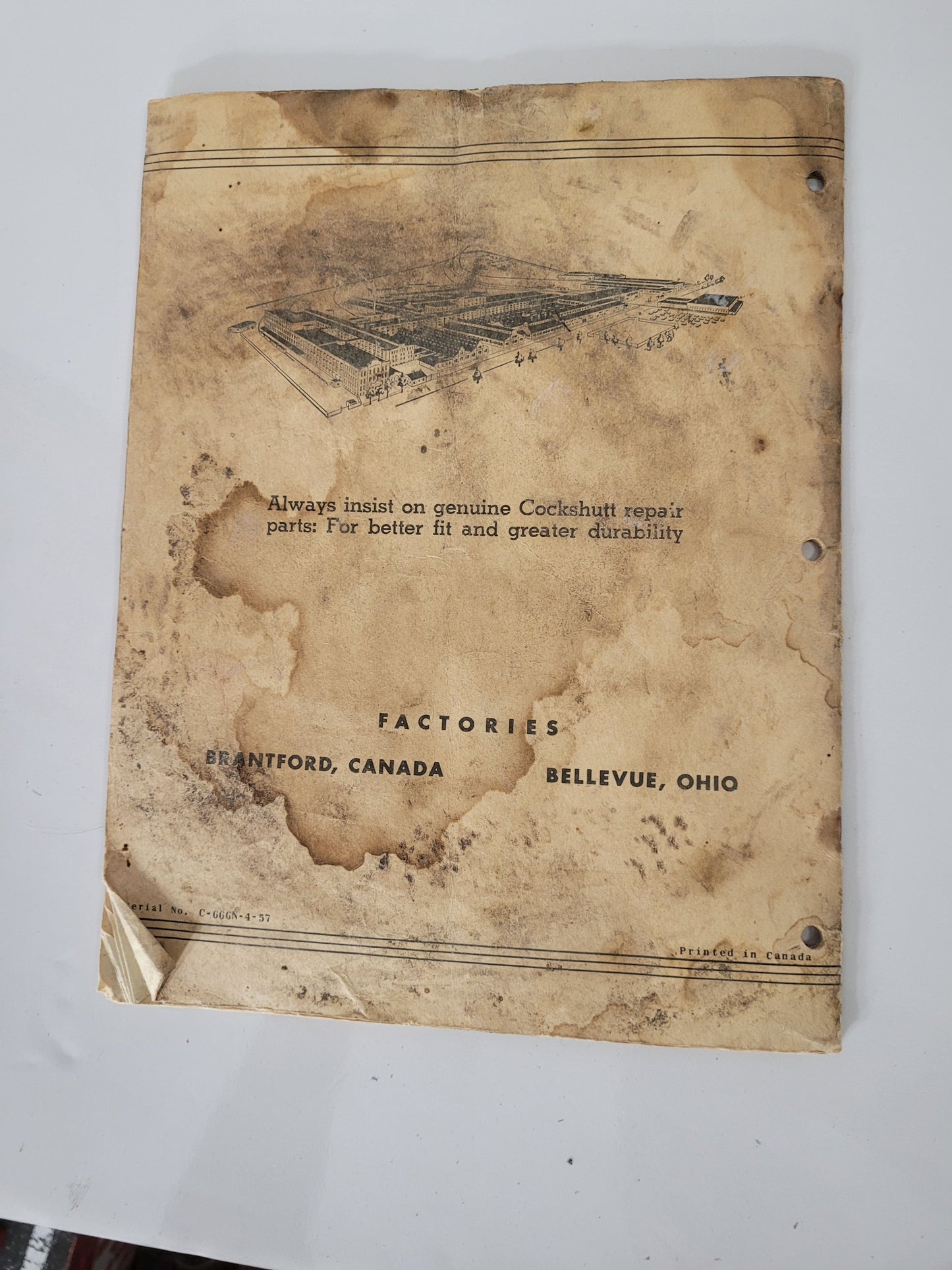 Vintage 1957 Cockshutt 344 Baler Operating Instructions Manual – Illustrated Farm Equipment Guide