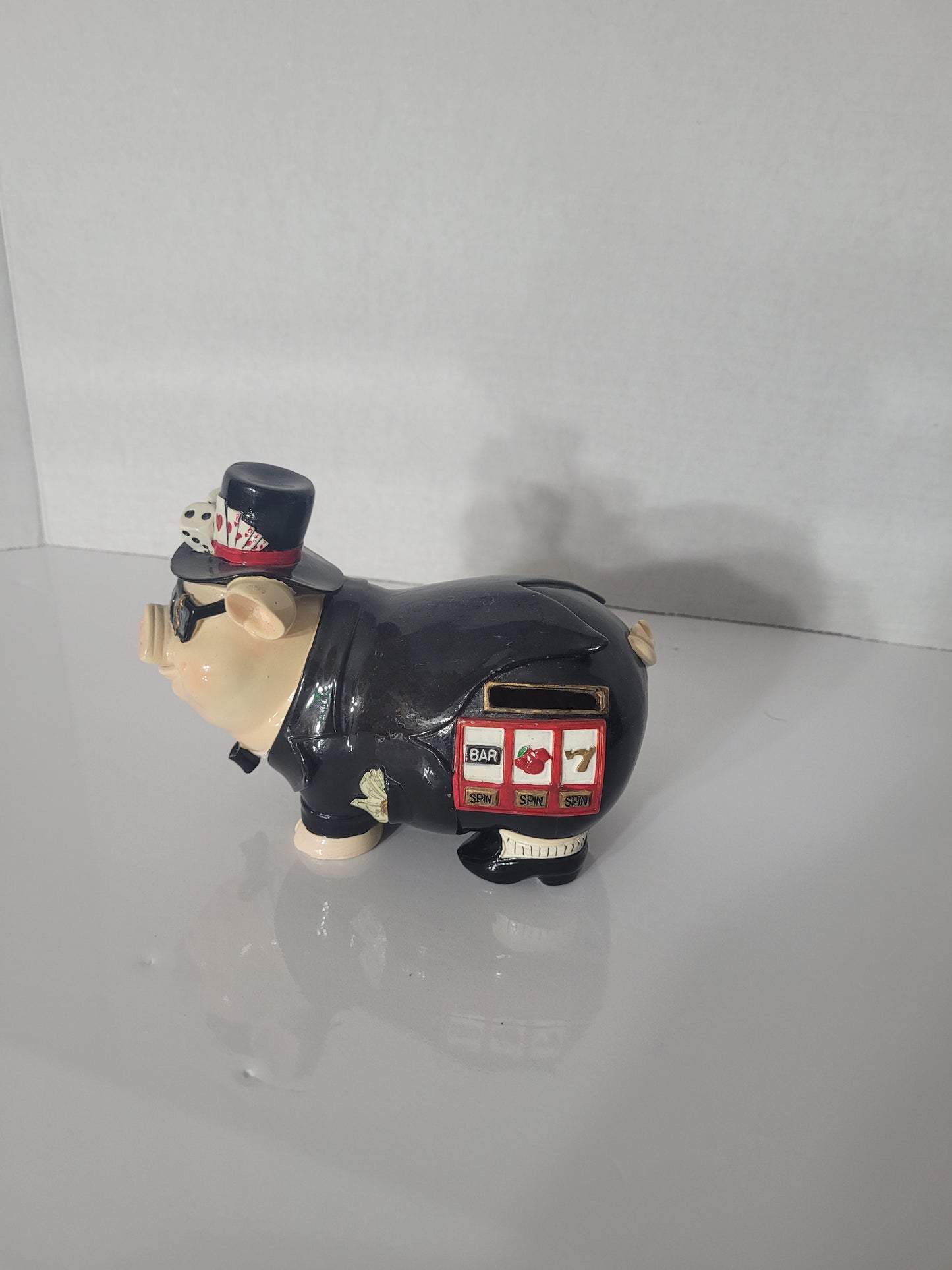 Vintage Pig Tales by Giftcraft Casino Piggy Bank – No. 14072