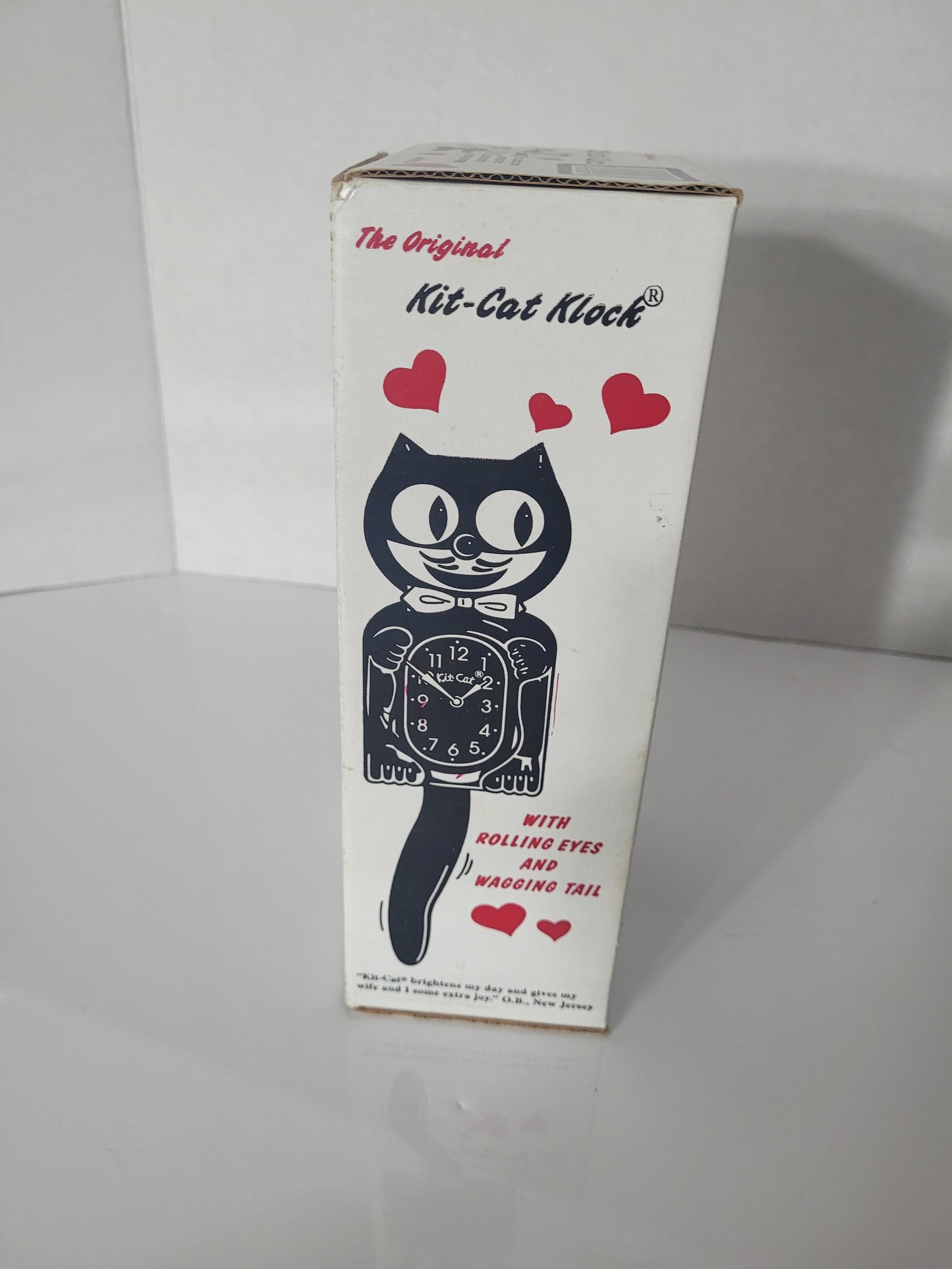 Retired Scarlet Red Kit-Cat Klock BC-42 with Original Box – Display Only