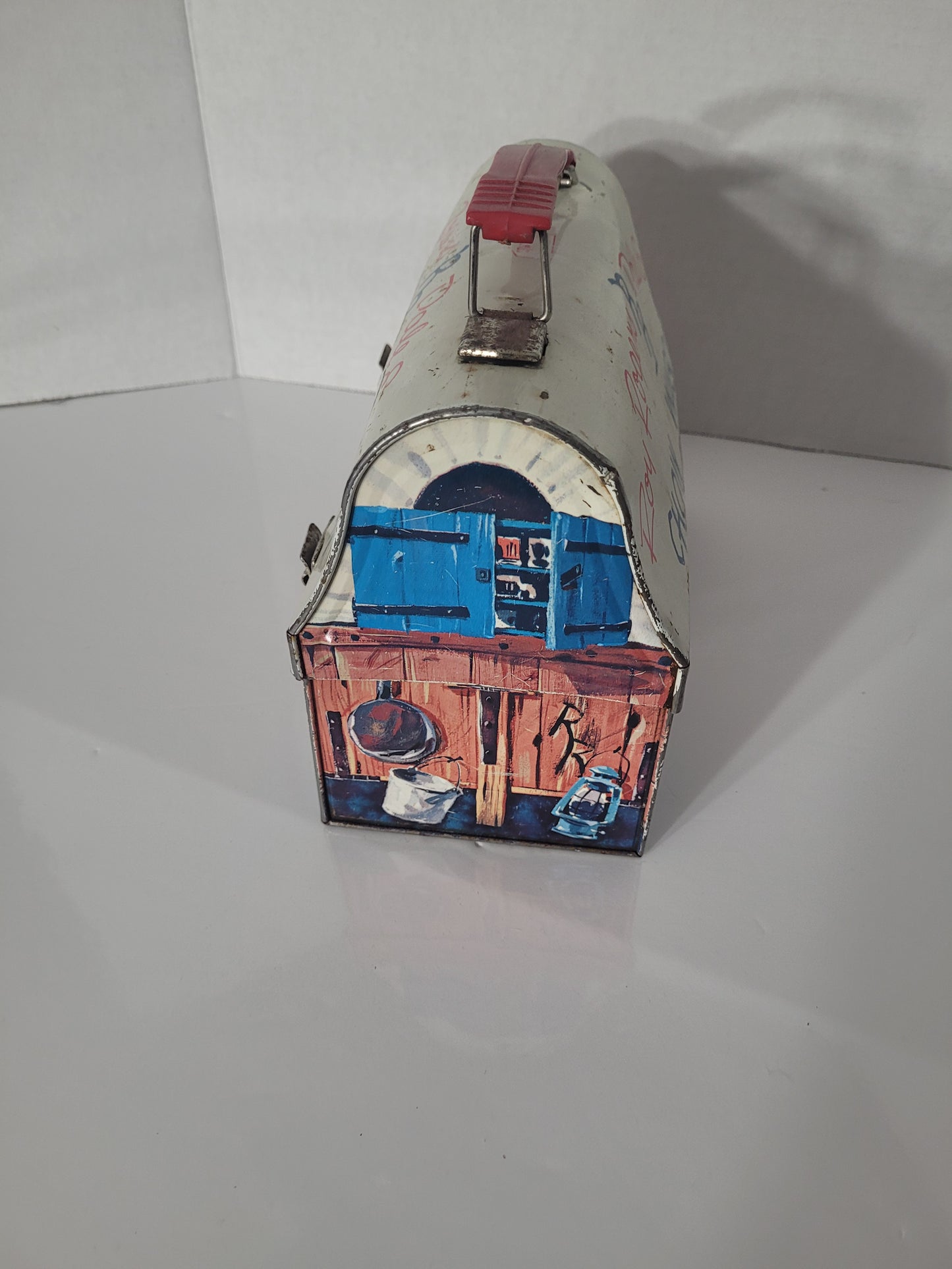 1950s Roy Rogers & Dale Evans Chow Wagon Dome-Top Metal Lunch Box – 8.75"