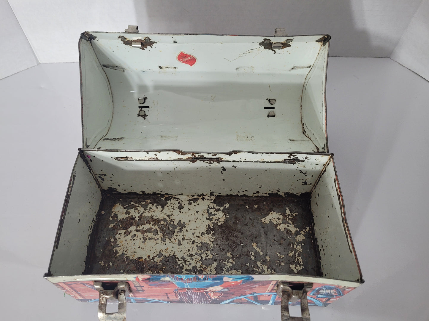 1950s Roy Rogers & Dale Evans Chow Wagon Dome-Top Metal Lunch Box – 8.75"