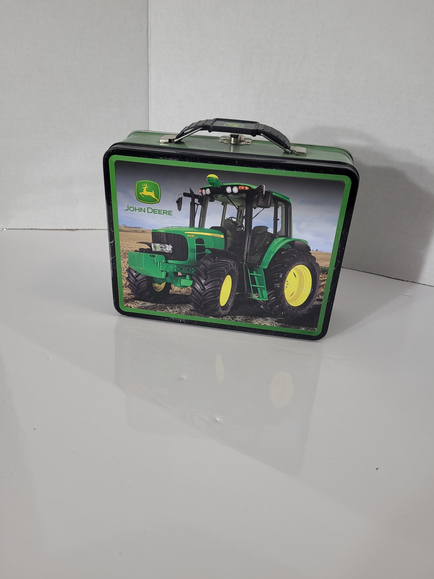 John Deere 6430 Tractor Embossed Metal Lunch Box – 8″ × 6.75″
