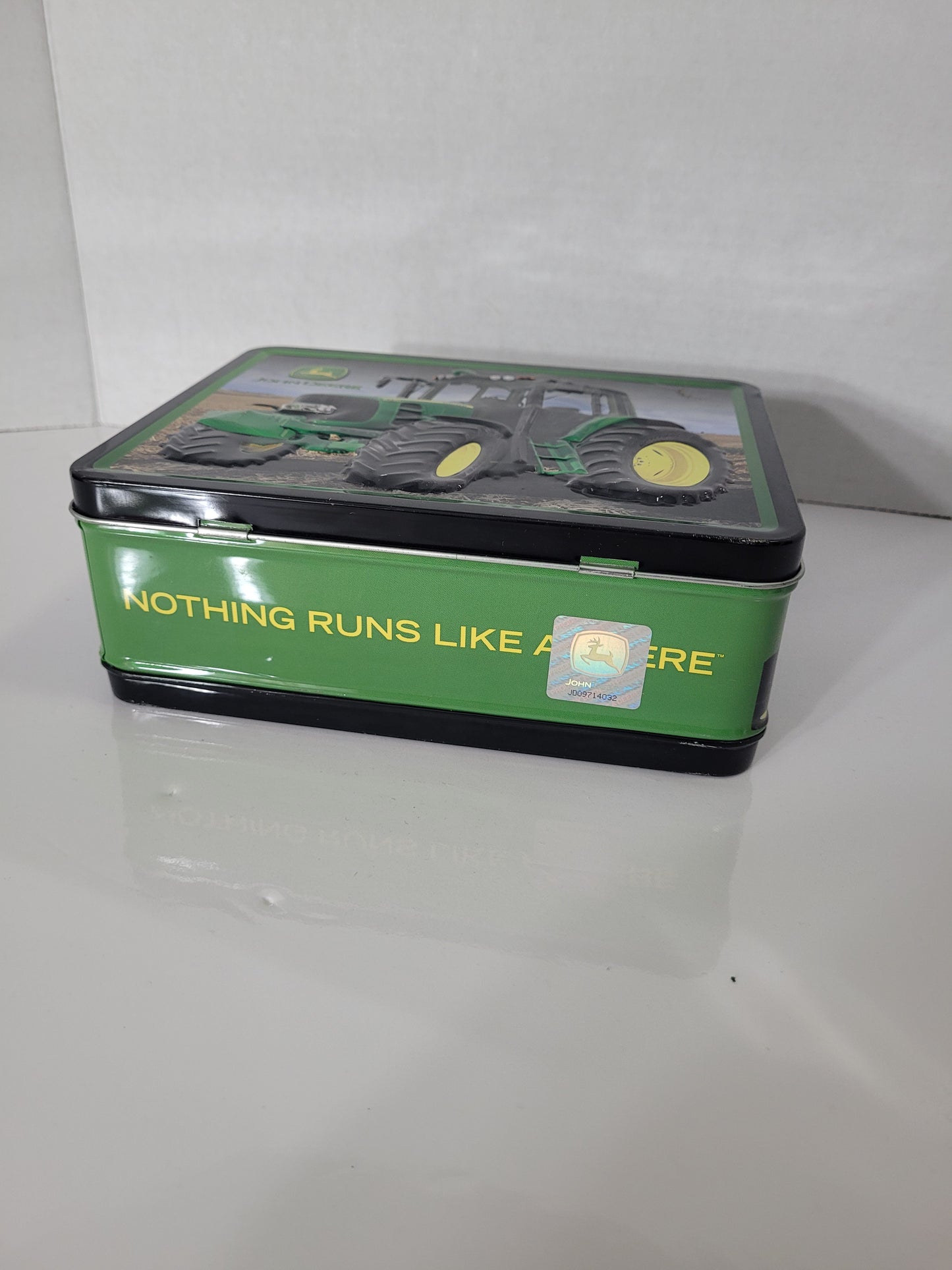 John Deere 6430 Tractor Embossed Metal Lunch Box – 8″ × 6.75″