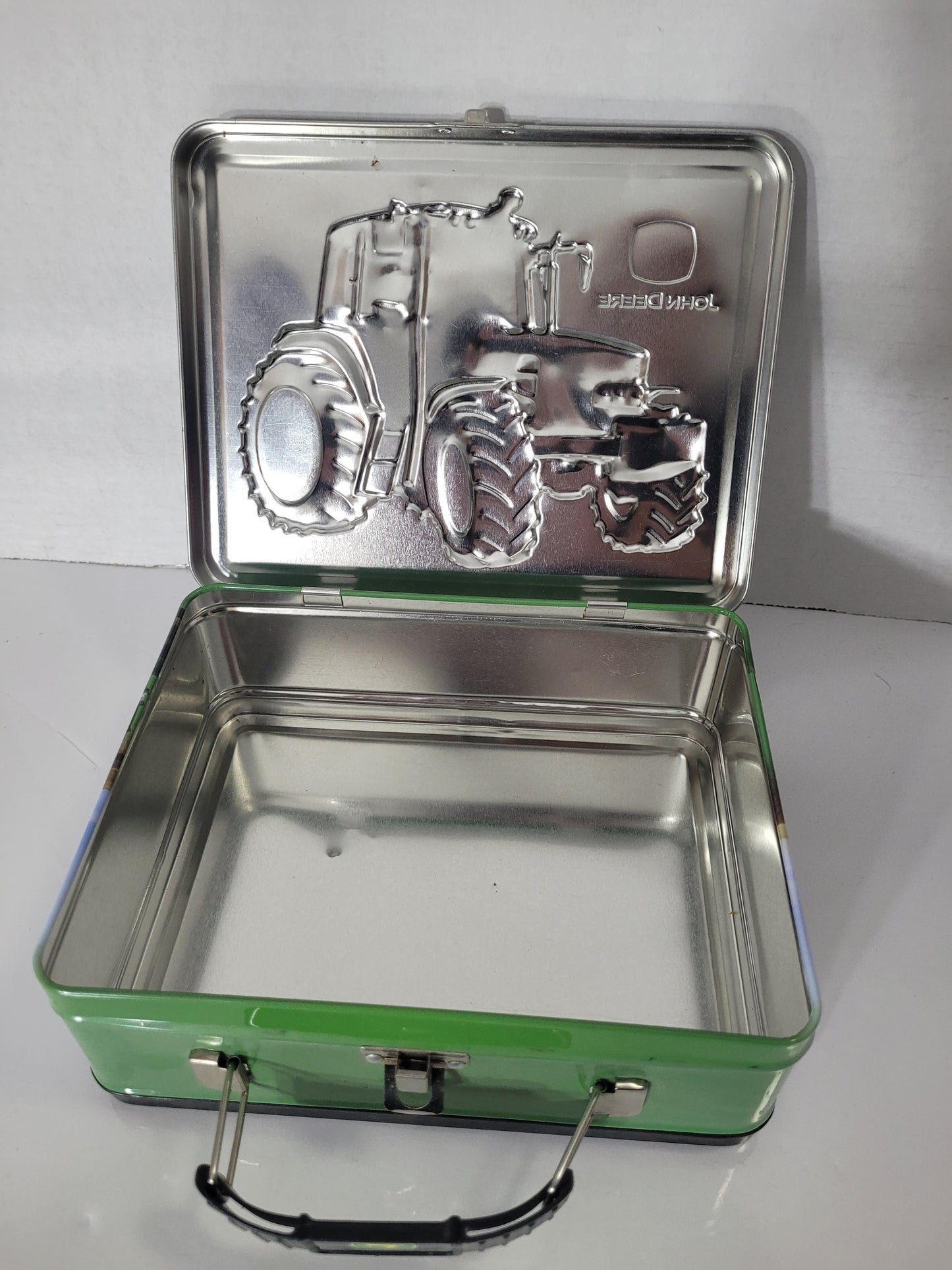 John Deere 6430 Tractor Embossed Metal Lunch Box – 8″ × 6.75″