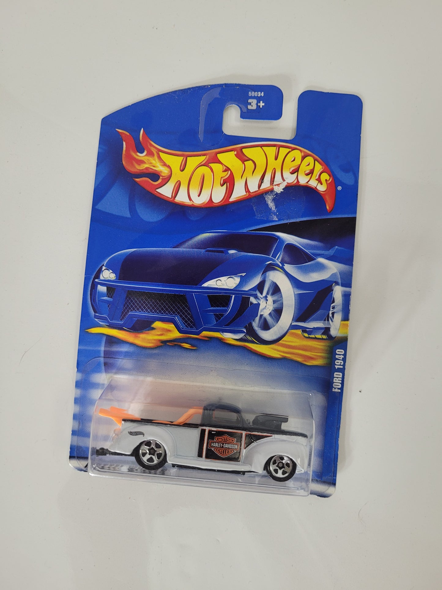 2001 Hot Wheels No. 156 ’40 Ford Harley-Davidson Pickup – Sealed