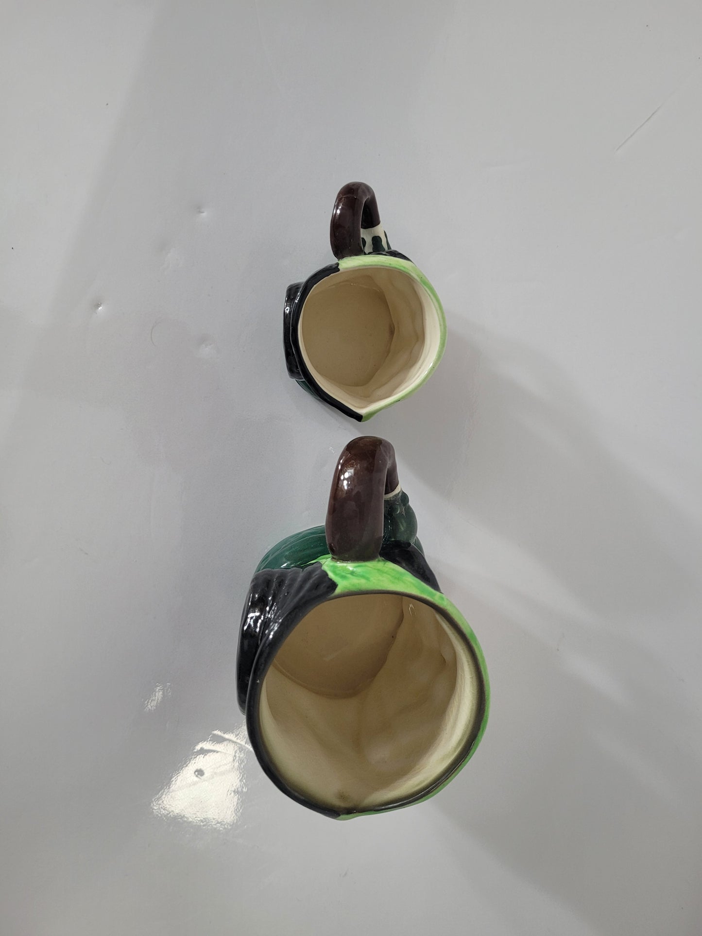 Vintage Royal Doulton Sairey Gamp Character Jug Pair – Small & Miniature