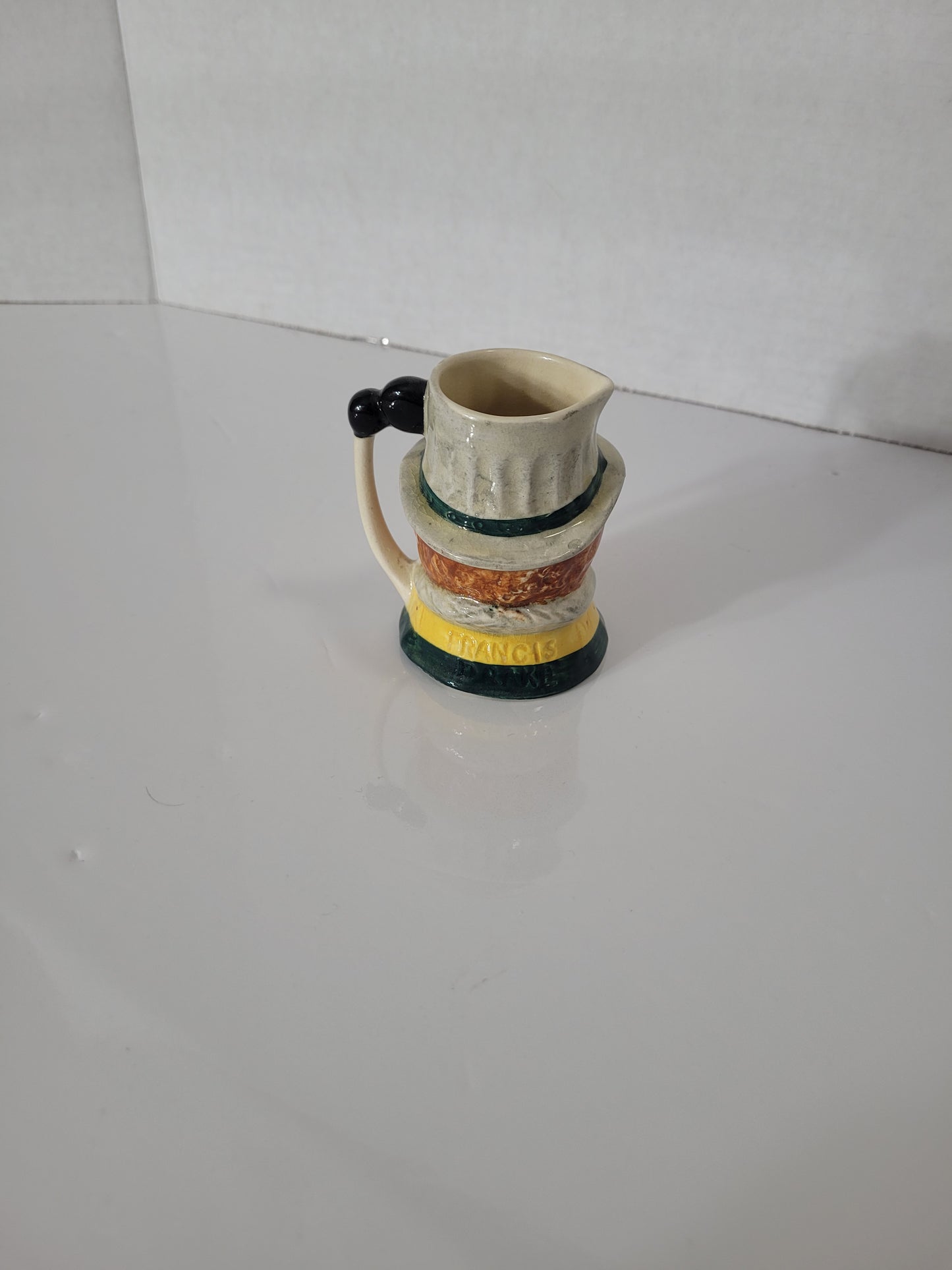 Vintage Sandland Ware Sir Francis Drake Miniature Character Jug – Hand-Painted England