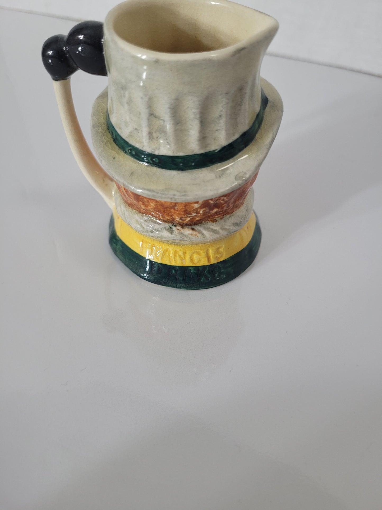 Vintage Sandland Ware Sir Francis Drake Miniature Character Jug – Hand-Painted England