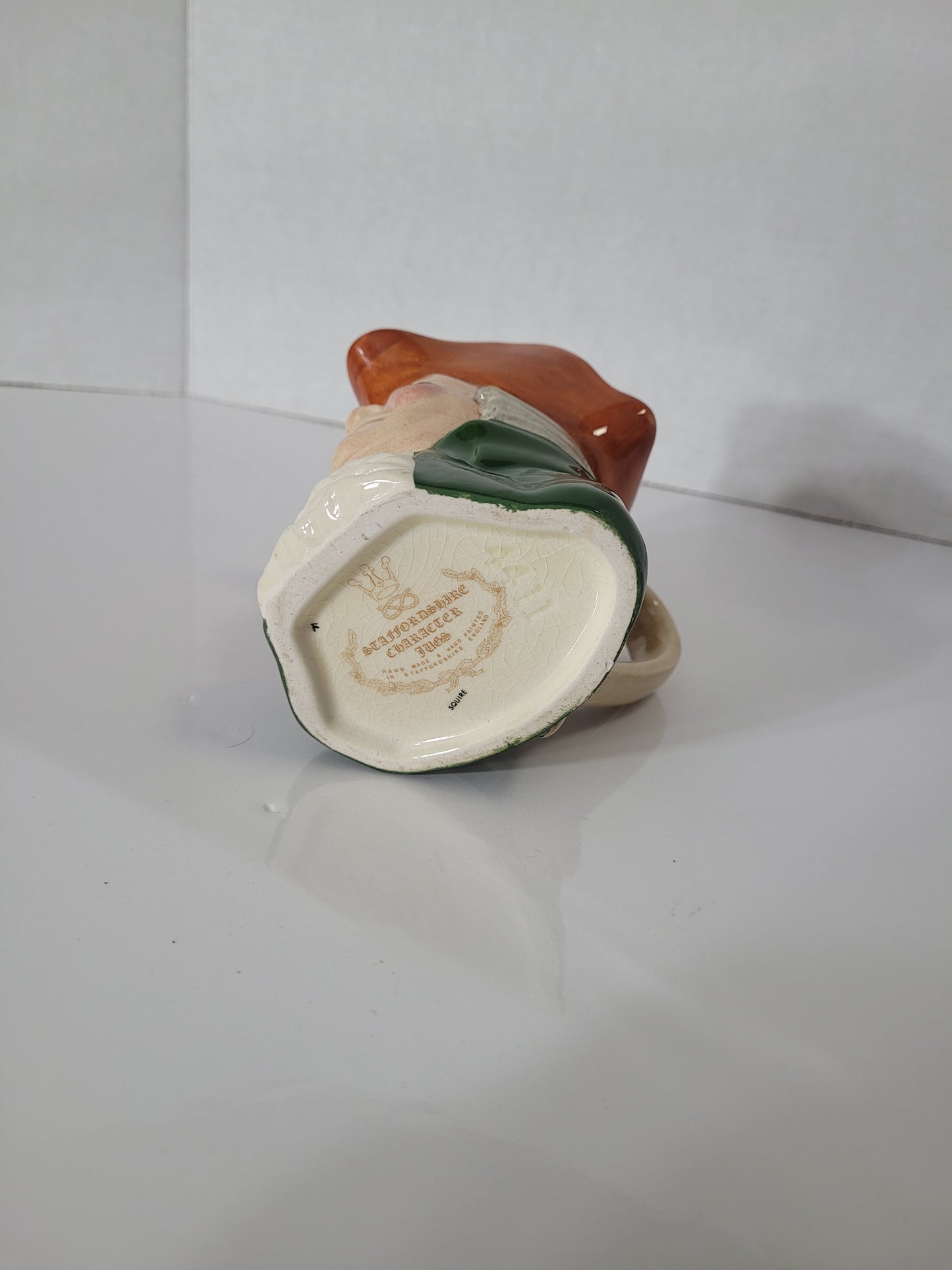 Vintage Staffordshire “Squire” Character Jug – Hand Painted England – 4 in.