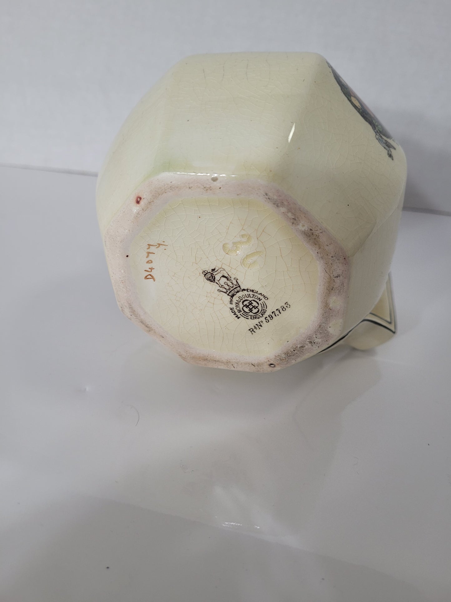Antique Royal Doulton D4077 “Piping Down the Valleys Wild” Seriesware Jug