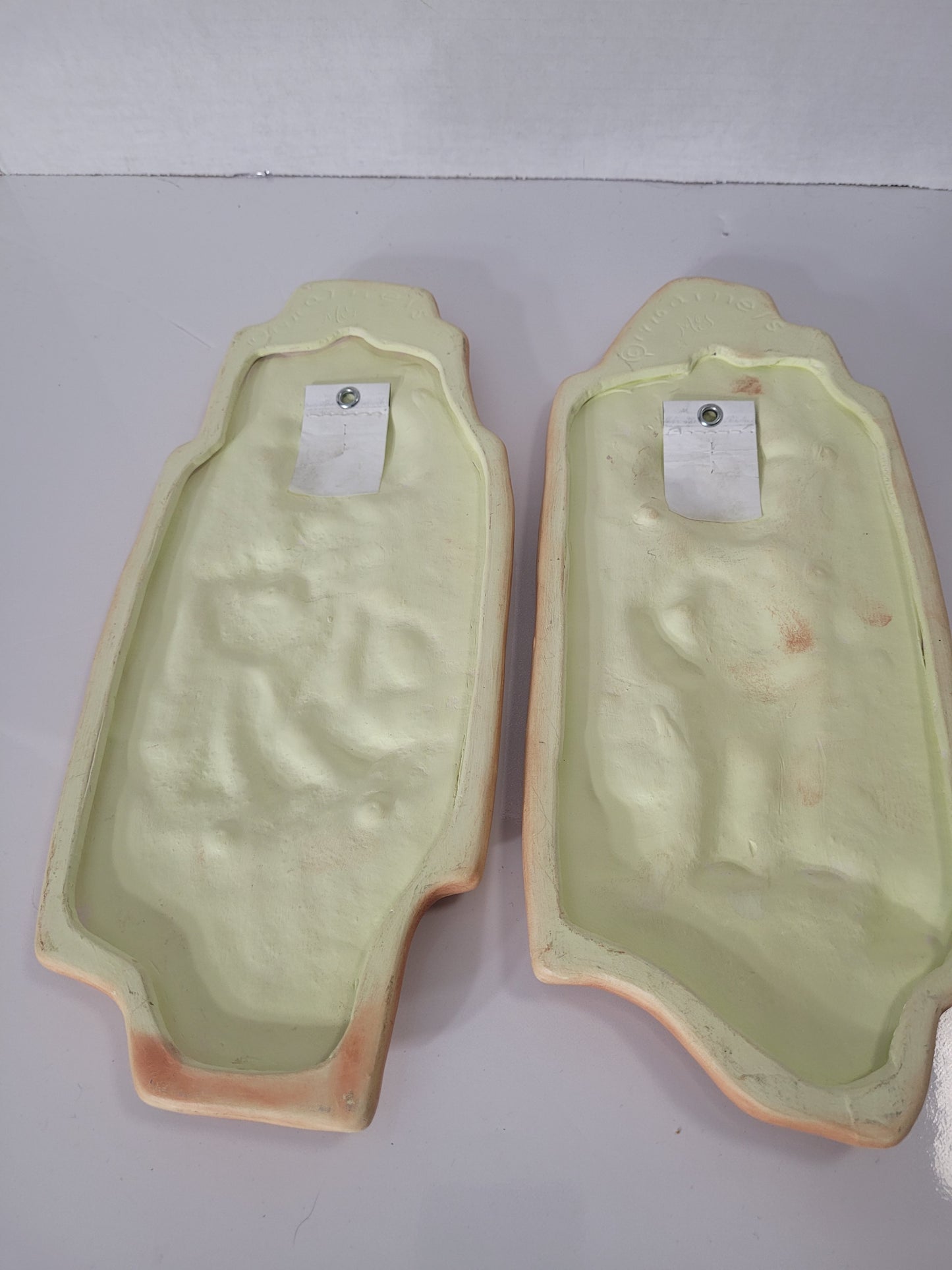 Vintage 1976 Arnel’s Boy & Girl Ceramic Wall Plaques – Set of Two