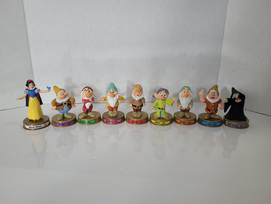 2002 McDonald’s Disney 100 Years of Magic Snow White & Seven Dwarfs Complete 9-Piece Set