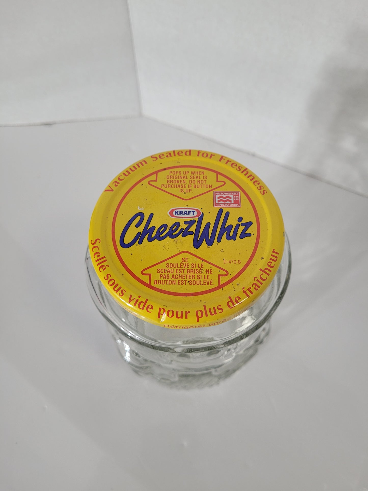 Vintage 1989 Kraft Super Mario Bros. Cheez Whiz Glass Jar – Replacement Lid