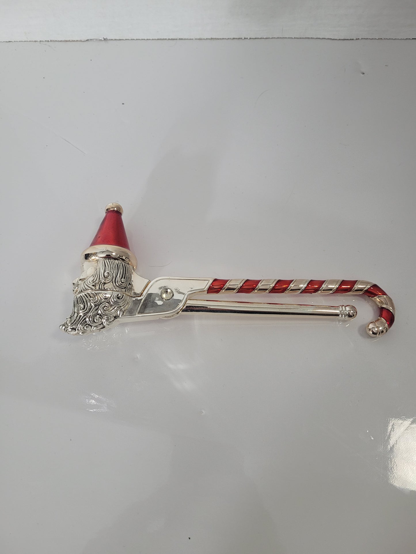 Towle Silver-Plated Santa Nutcracker with Candy Cane Handle