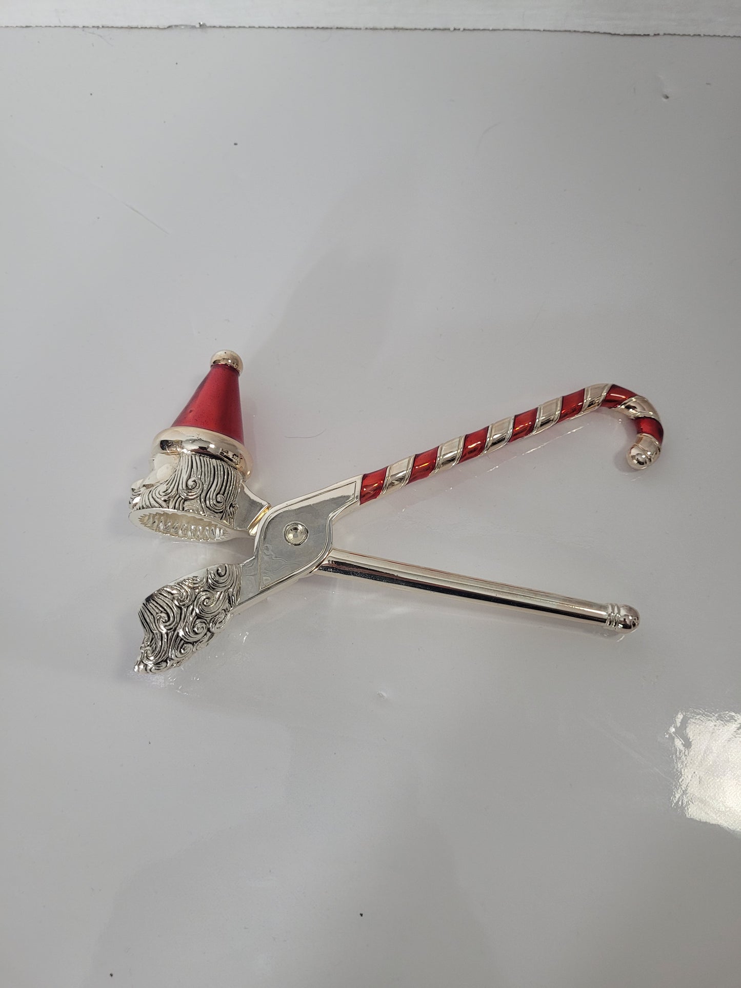Towle Silver-Plated Santa Nutcracker with Candy Cane Handle