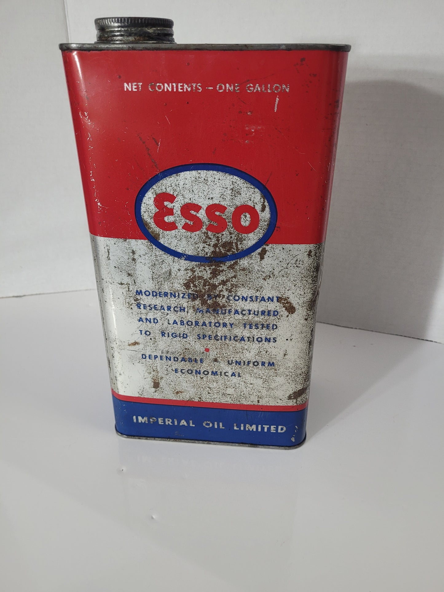 Vintage Esso Imperial Oil One-Gallon Metal Can – Made in Canada