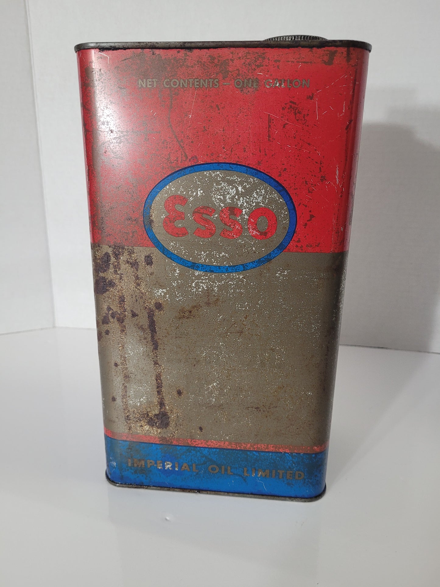 Vintage Esso Imperial Oil One-Gallon Metal Can – Made in Canada