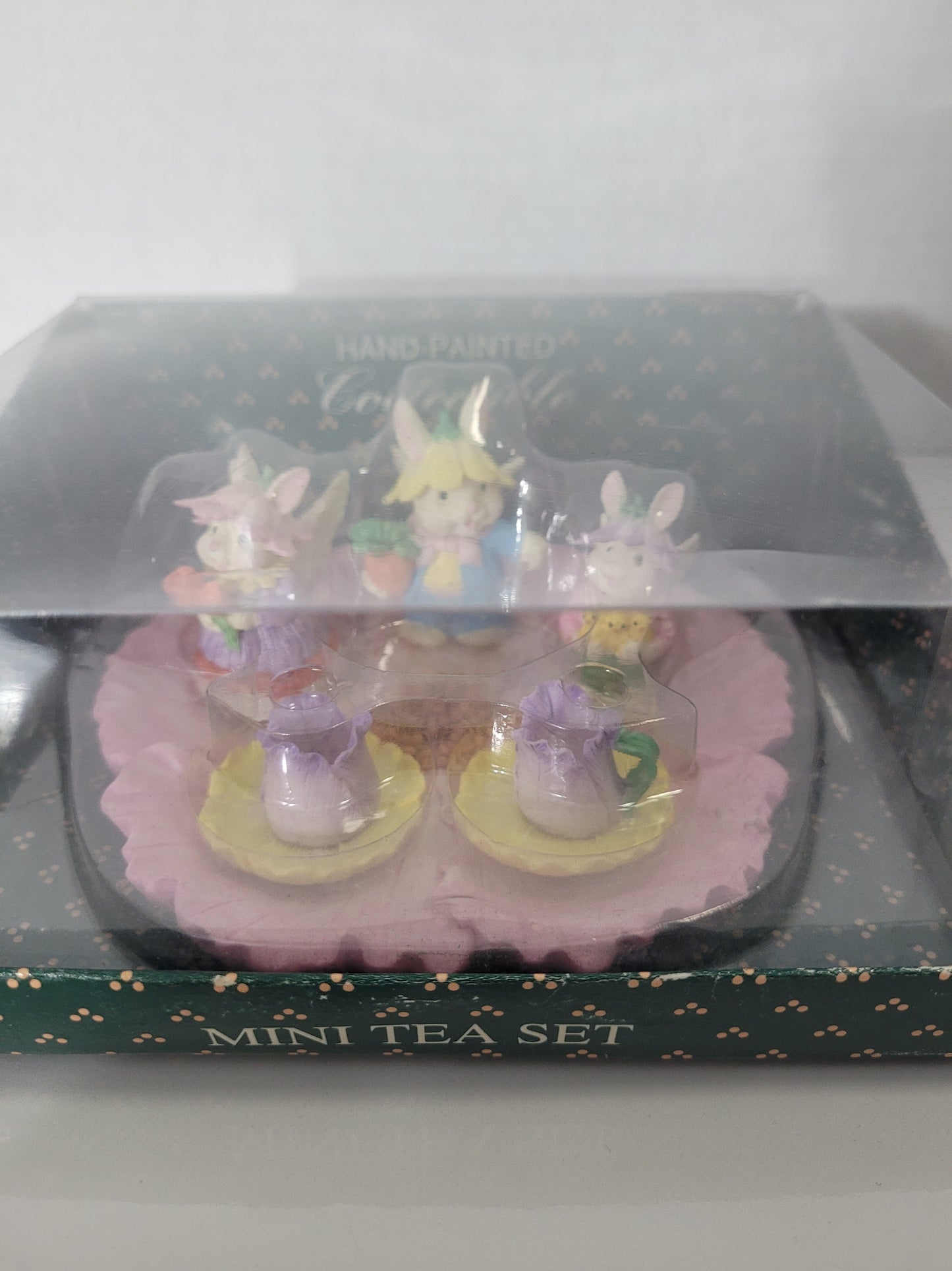 1994 Hand-Painted Bunny Mini Tea Set – Ranger International Collectible – New in Original Box