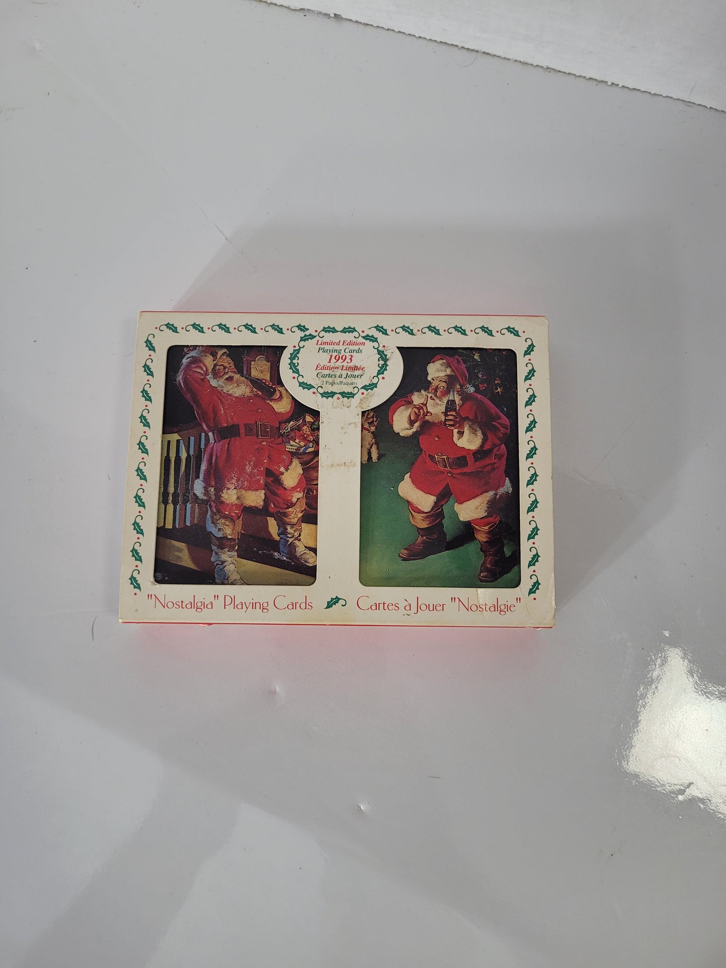 1993 Coca-Cola Limited Edition Nostalgia Playing Cards – Two Decks with Collectible Tin