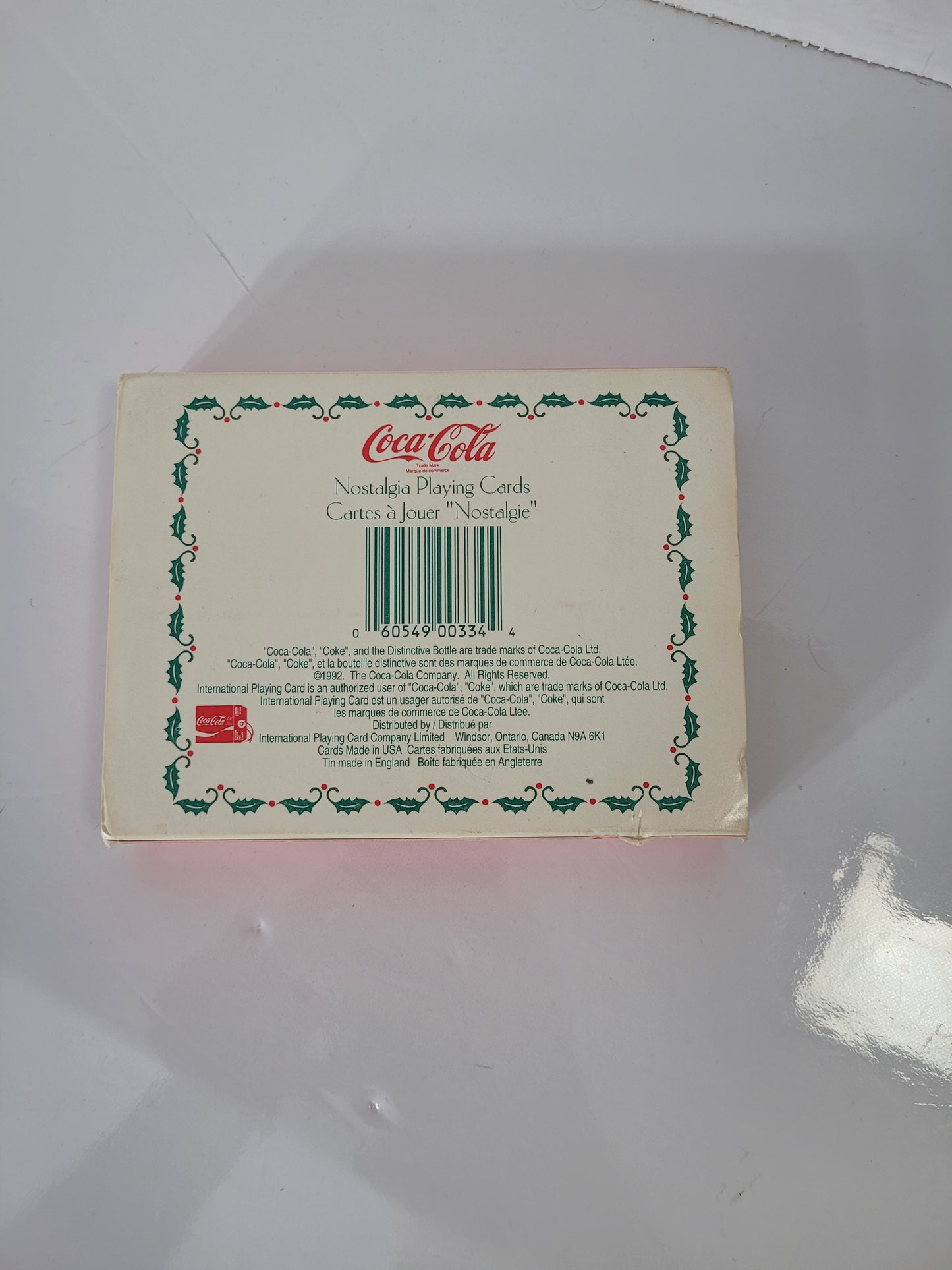 1993 Coca-Cola Limited Edition Nostalgia Playing Cards – Two Decks with Collectible Tin