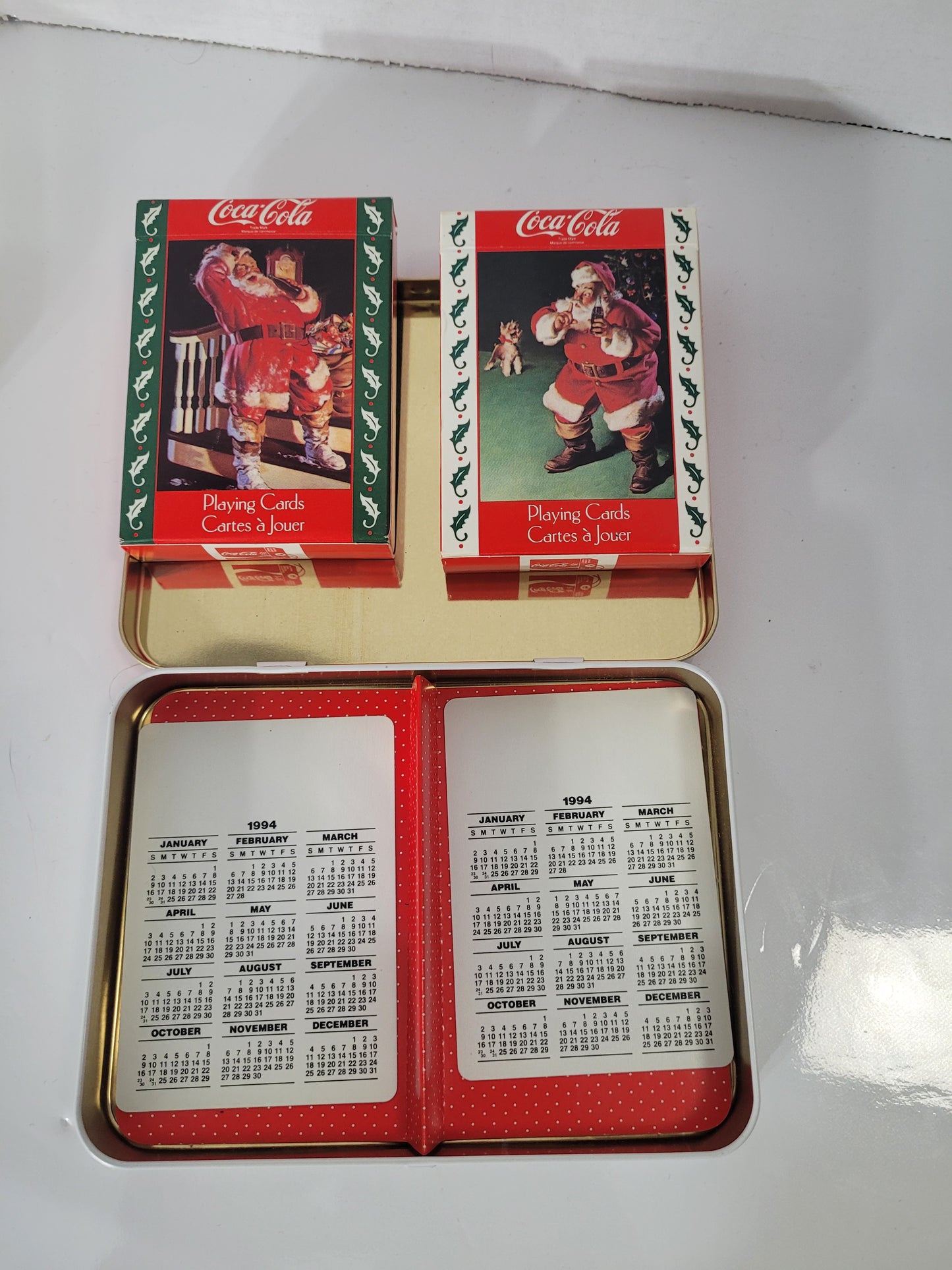 1993 Coca-Cola Limited Edition Nostalgia Playing Cards – Two Decks with Collectible Tin