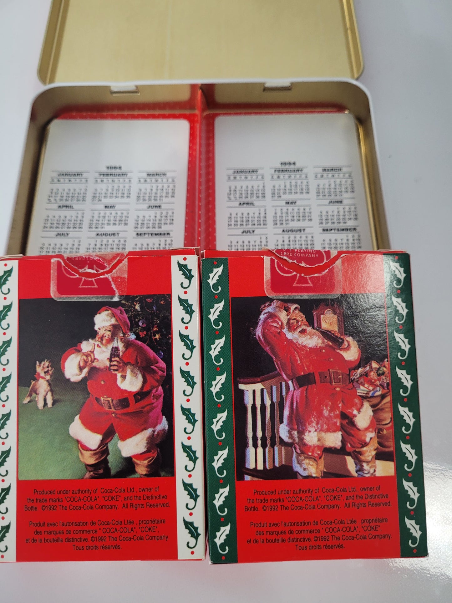 1993 Coca-Cola Limited Edition Nostalgia Playing Cards – Two Decks with Collectible Tin