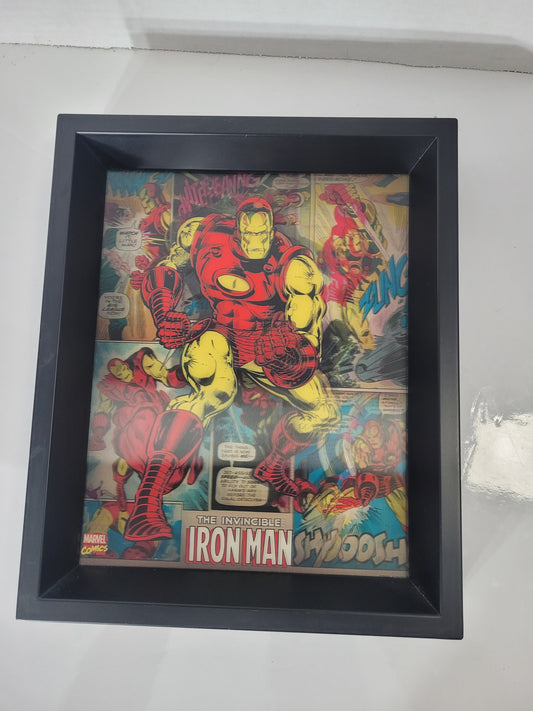 Marvel Iron Man Framed Comic Art Print – Official Marvel/Pyramid America – 9.25" x 11.25"