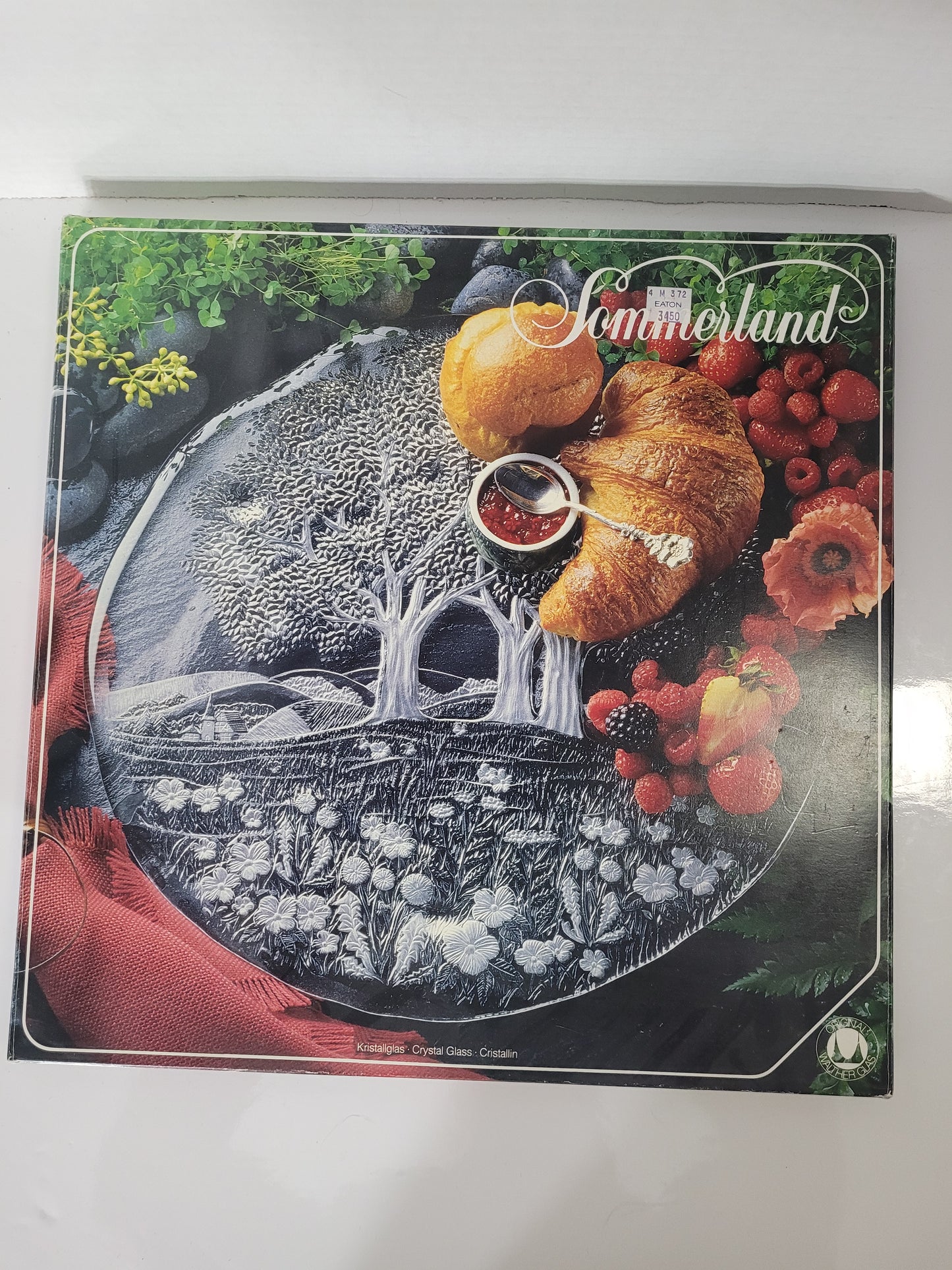 Walther Glas "Sommerland" Crystal Glass Serving Platter with Original Box – Made in Germany – Never Used