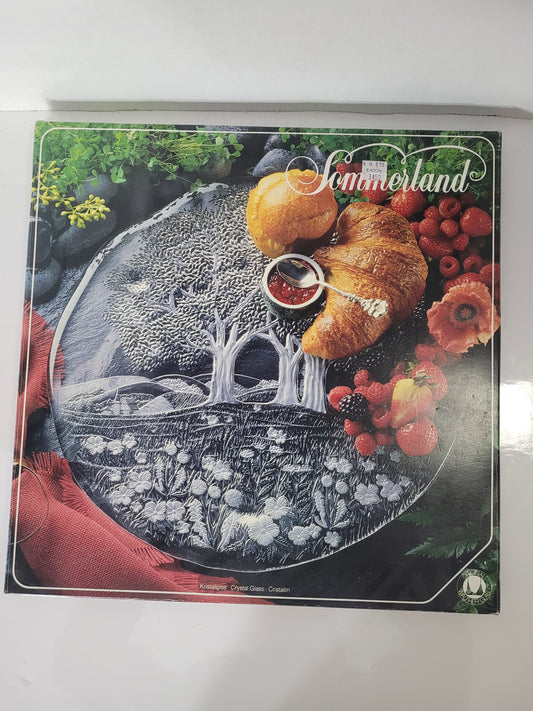 Walther Glas "Sommerland" Crystal Glass Serving Platter with Original Box – Made in Germany – Never Used