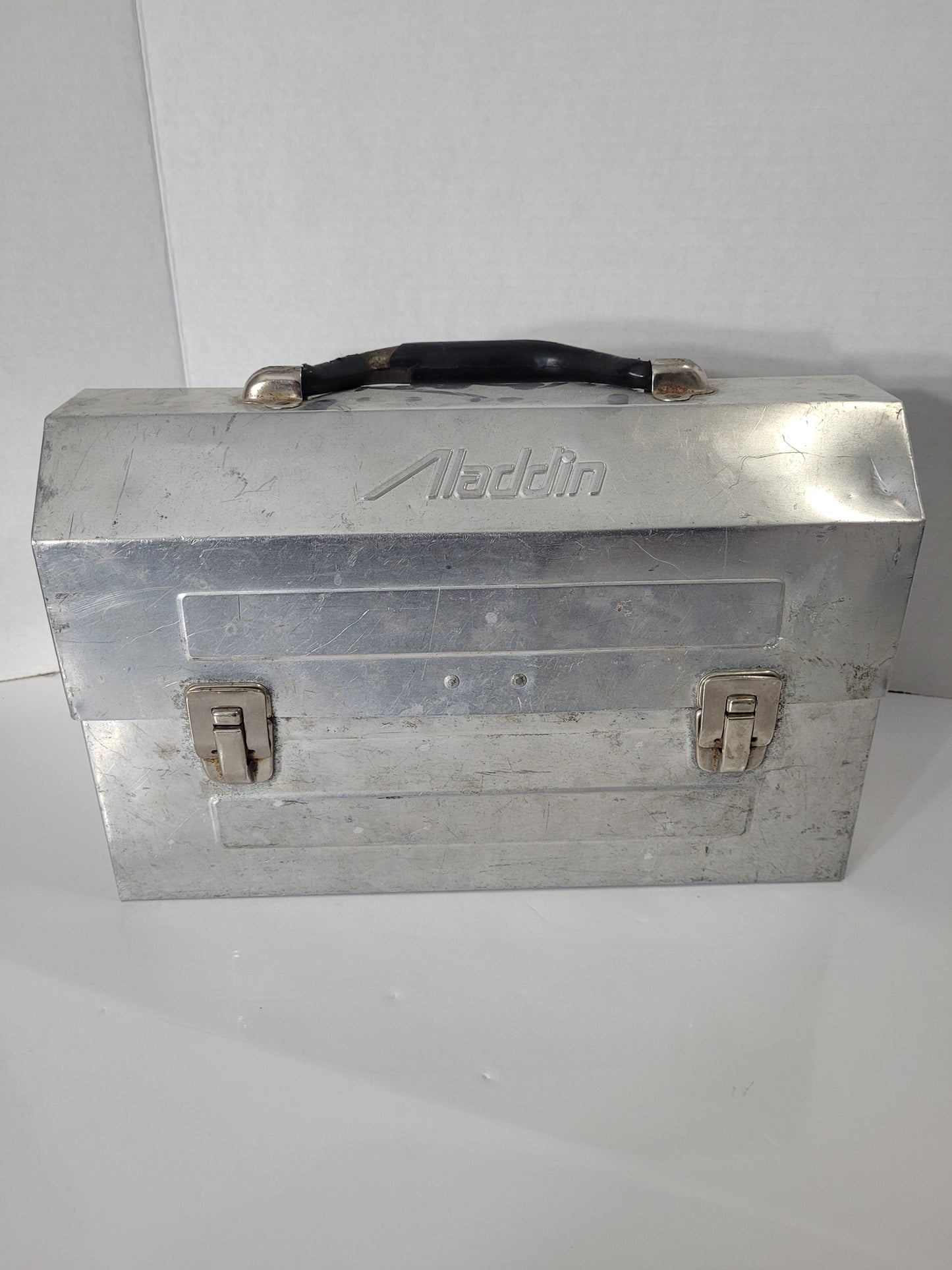 Vintage Aladdin Aluminum Dome-Top Workman’s Lunch Box