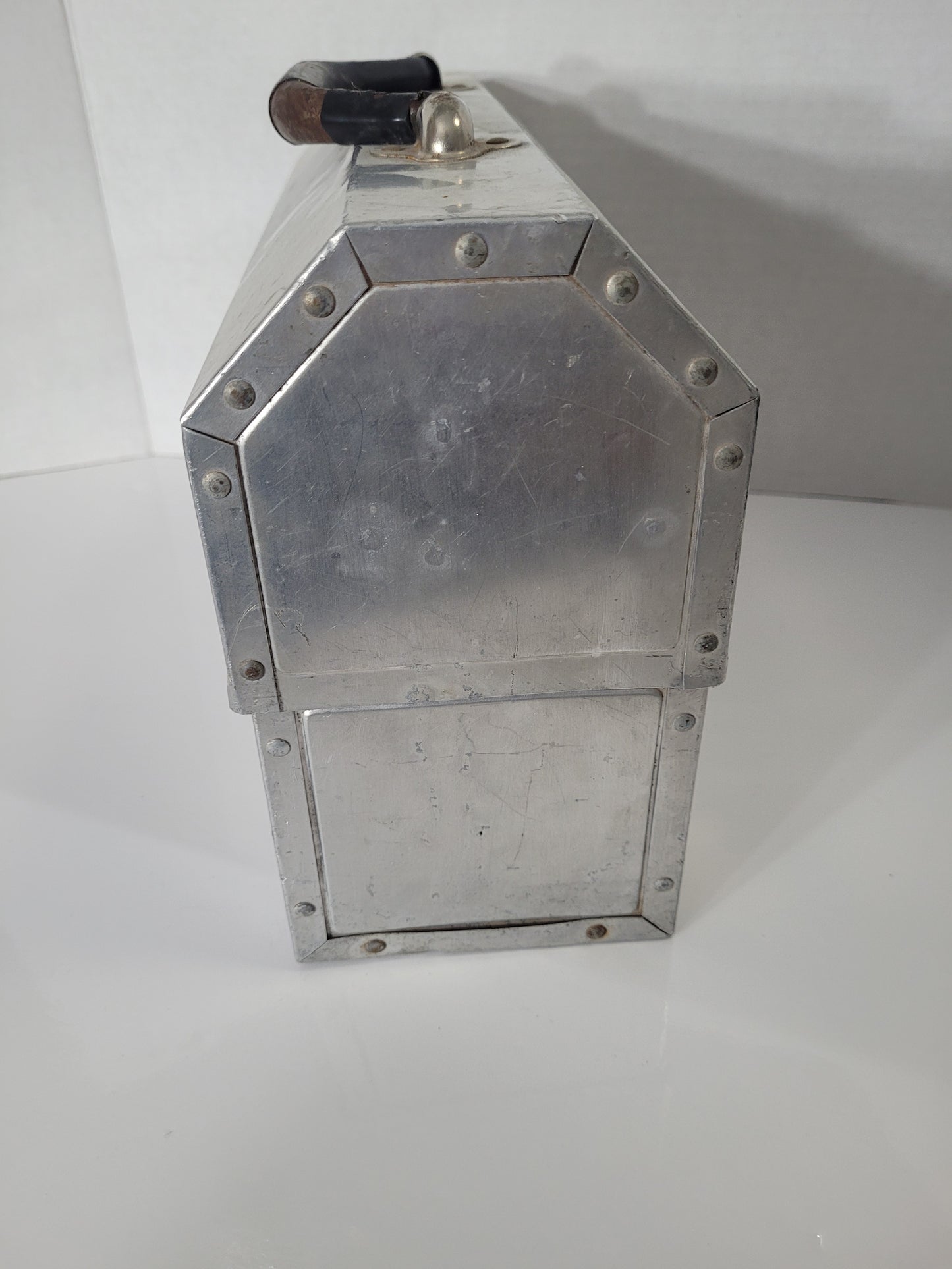 Vintage Aladdin Aluminum Dome-Top Workman’s Lunch Box