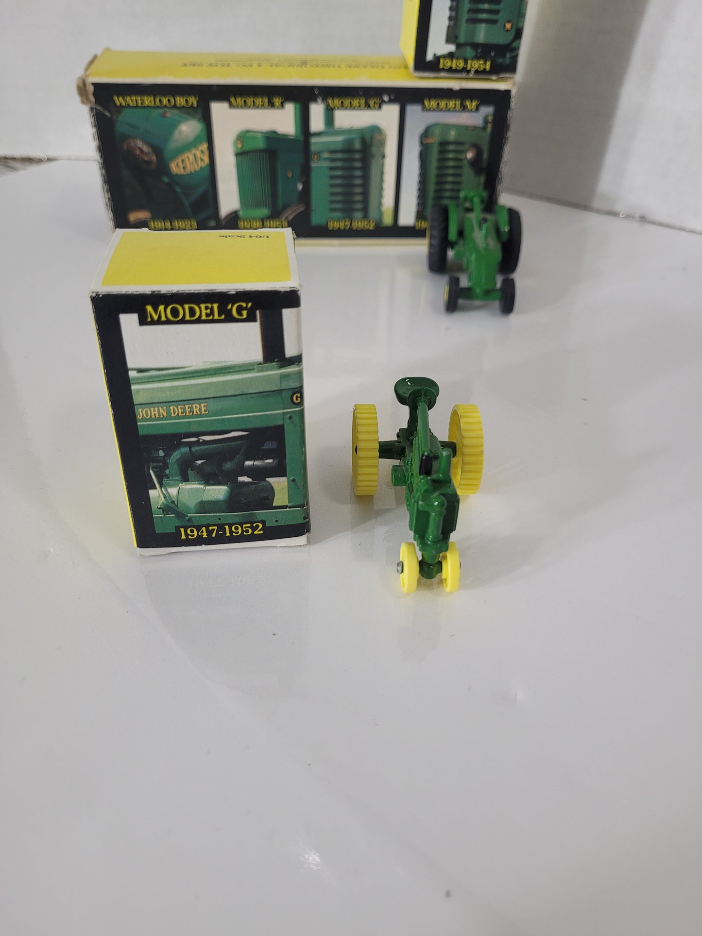 Vintage 1988 ERTL John Deere Historical 4-Piece Tractor Set – 1:64 Scale