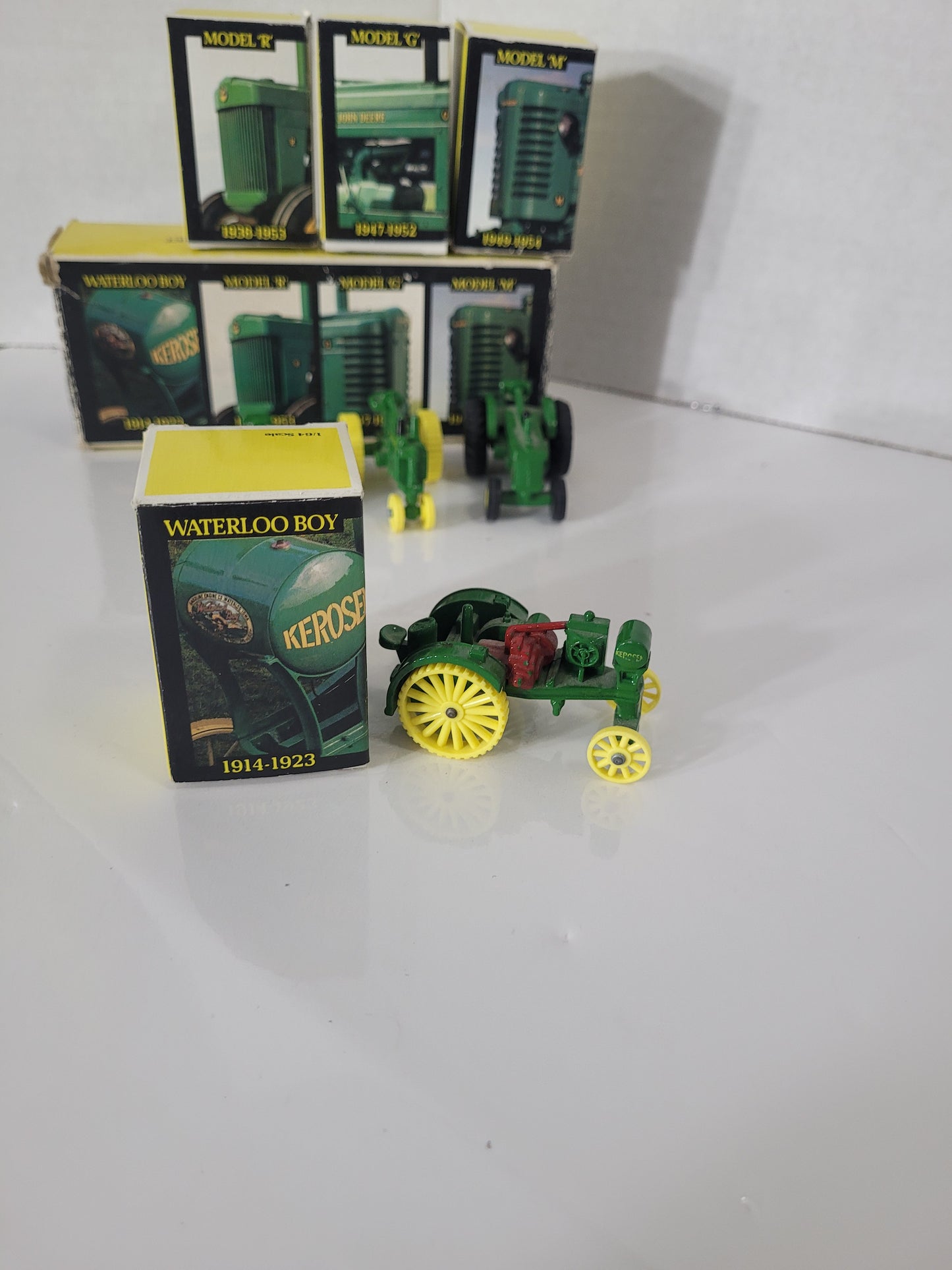 Vintage 1988 ERTL John Deere Historical 4-Piece Tractor Set – 1:64 Scale
