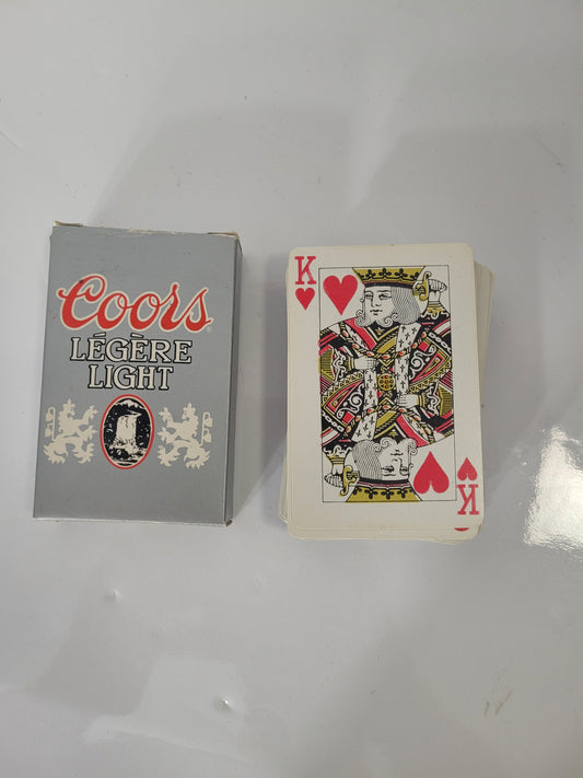 Vintage Coors Light Bilingual Advertising Playing Cards – Complete 54-Card Deck