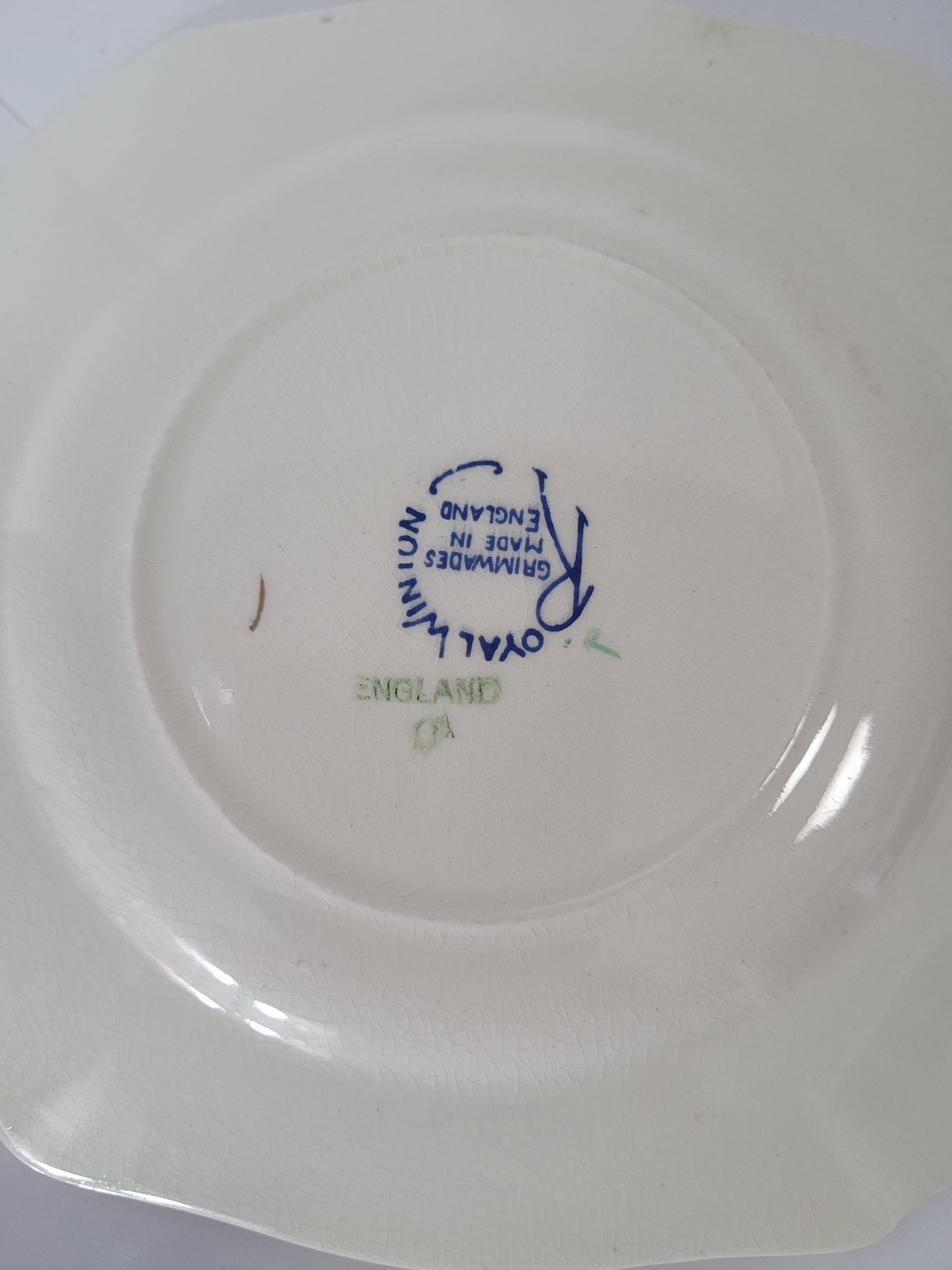 Vintage Royal Winton Grimwades “The Mountie – Canada’s Pride R.C.M.P.” Souvenir Plate – 6" × 6"