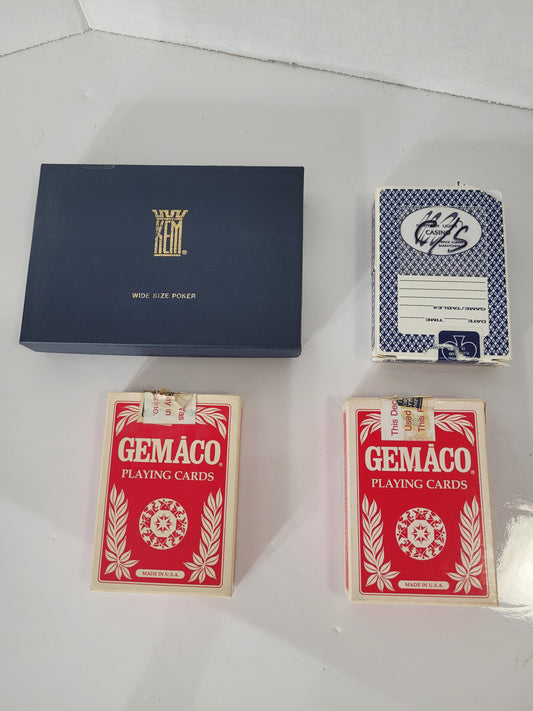 Vintage Playing Card Lot – Casino & Canadian Tire Options – 5 Complete Decks