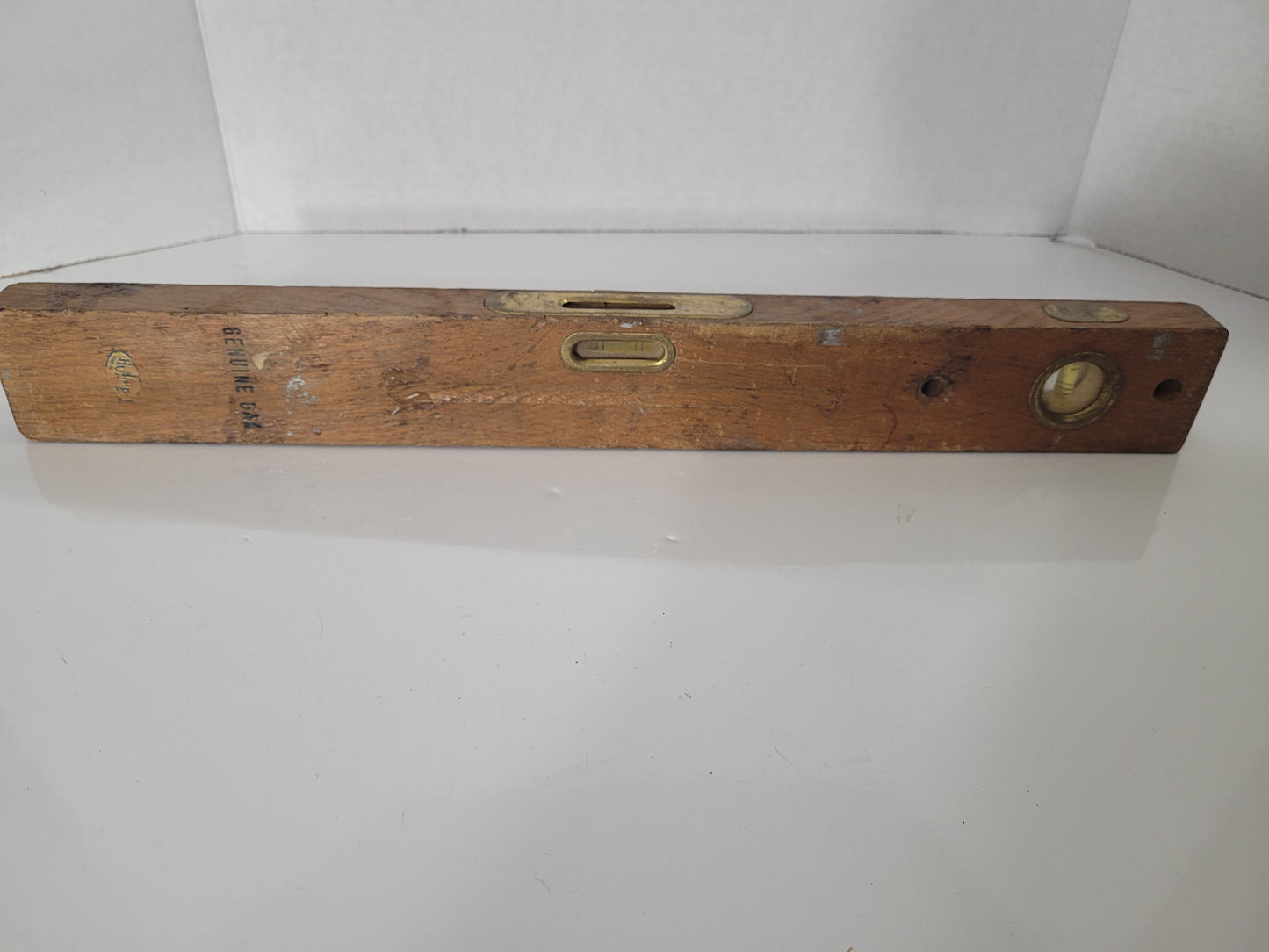 Vintage HOPPE Genuine Oak & Brass 18" Spirit Level – Made in Germany