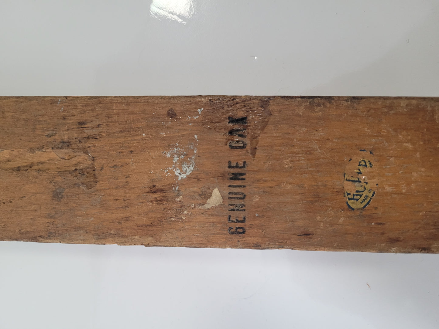 Vintage HOPPE Genuine Oak & Brass 18" Spirit Level – Made in Germany