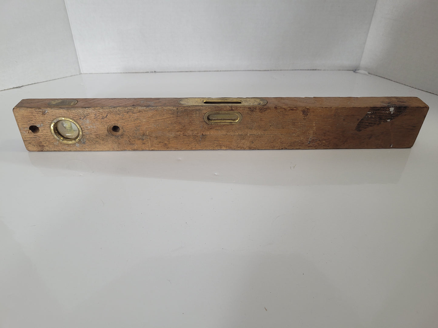 Vintage HOPPE Genuine Oak & Brass 18" Spirit Level – Made in Germany