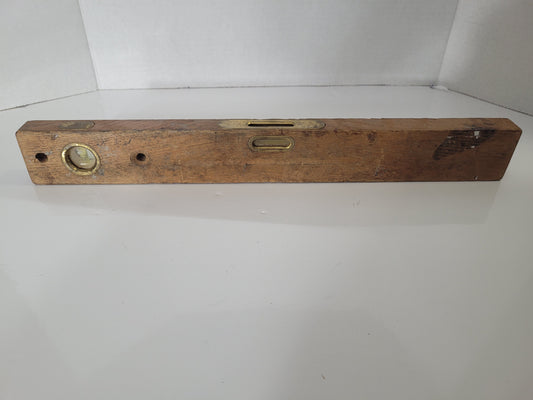 Vintage HOPPE Genuine Oak & Brass 18" Spirit Level – Made in Germany