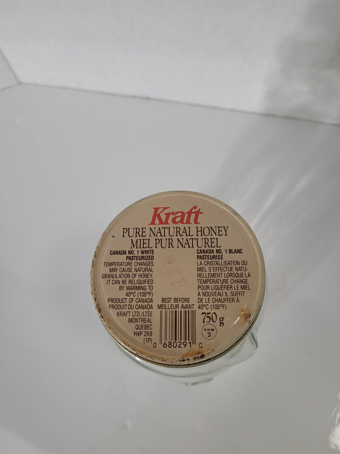 Vintage 1988 Kraft Baby Bear Glass Honey Jar – 750 g