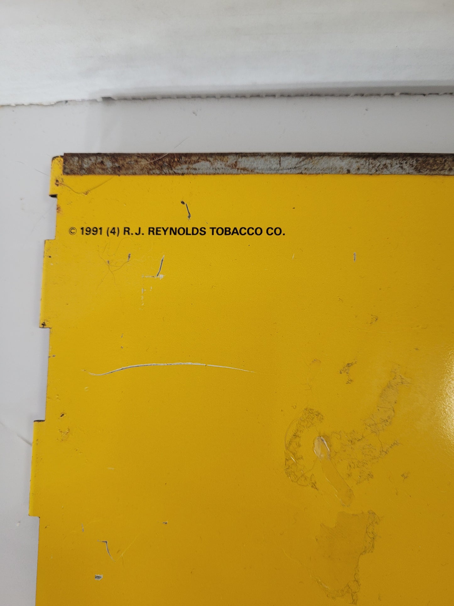 Vintage 1991 Camel Metal Advertising Panel – R.J. Reynolds – 24" × 8"