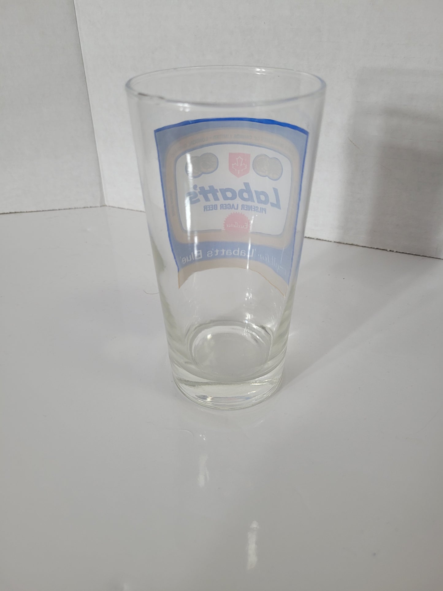 Vintage Labatt’s Blue Pilsener Lager Beer Advertising Glass – Canadian Breweriana