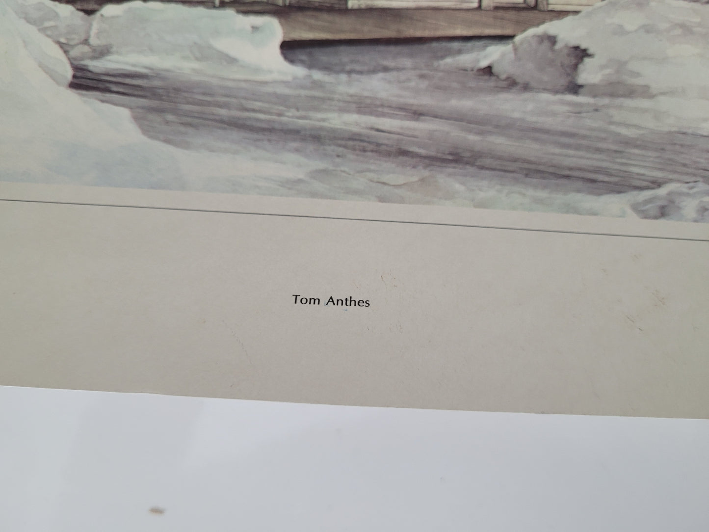 Vintage 1972 Tom Anthes “Little’s Grocery” Coca-Cola Canadian Art Print – 17" × 12"