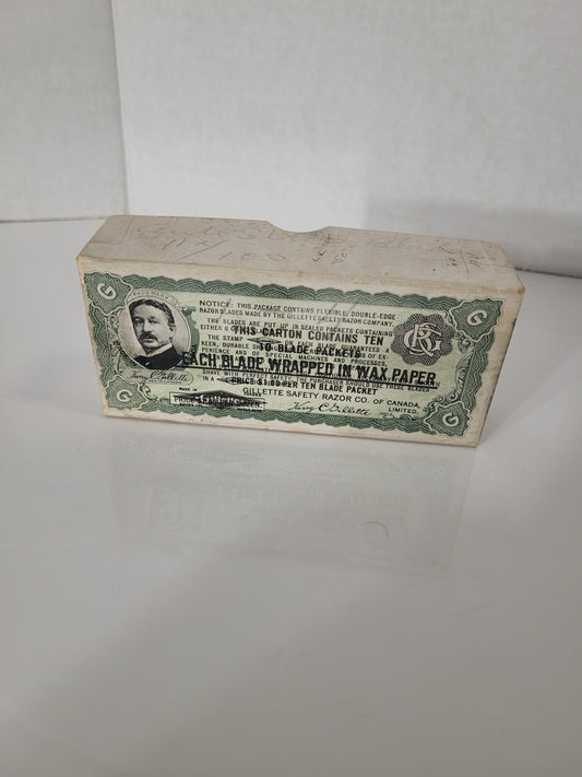 Vintage Gillette Safety Razor Blade Box – Gillette Safety Razor Co. of Canada
