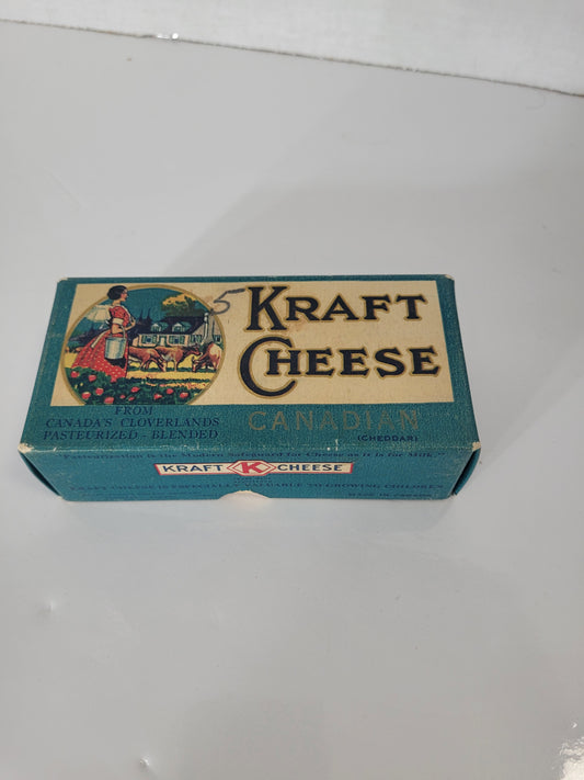 Vintage Kraft Canadian Cheddar Cheese Box – Early Canadian Advertising