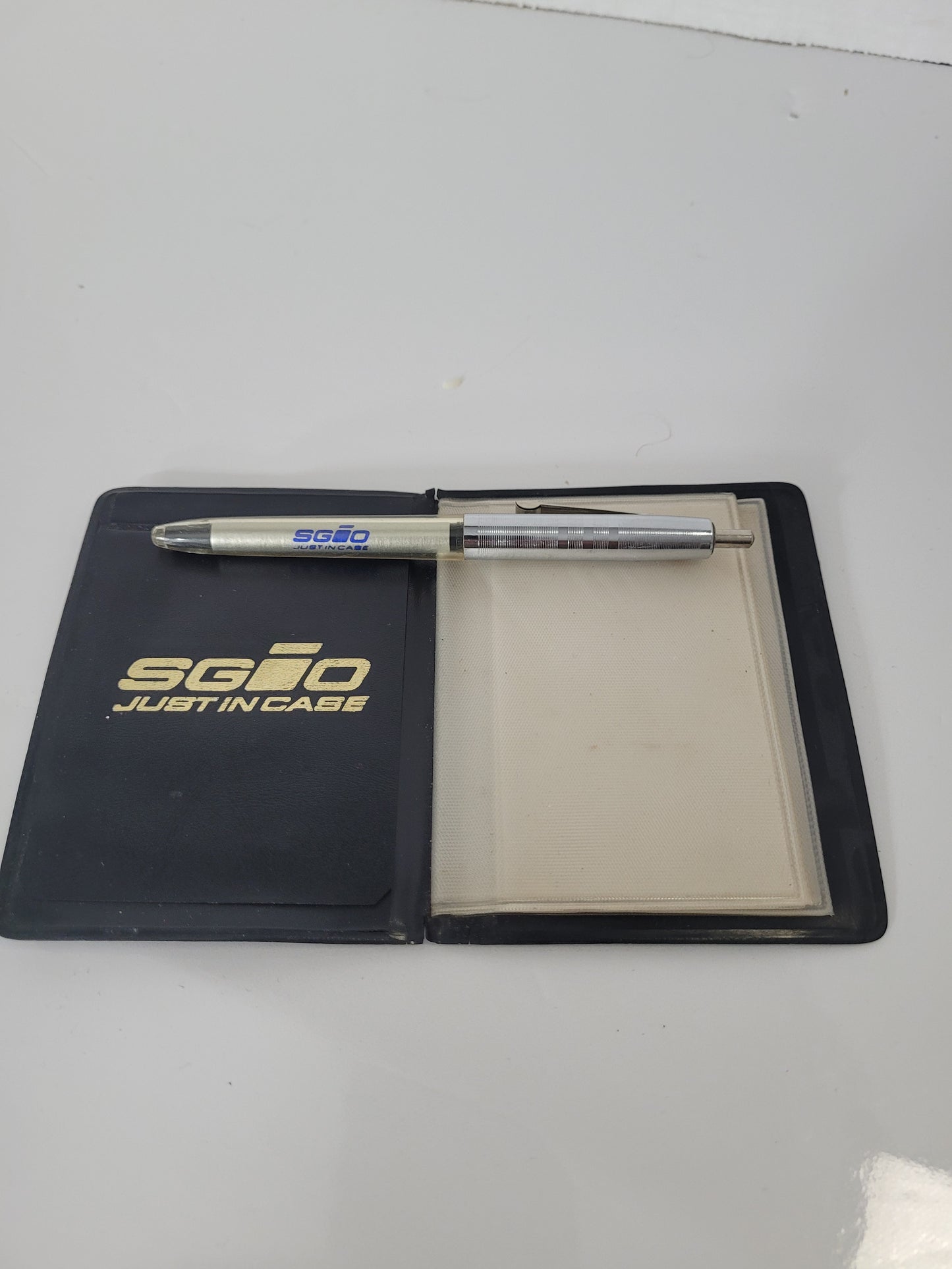 Vintage SGIO “Just in Case” Insurance Wallet & Advertising Pen